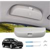 LUWU Compatibile con BMW X1 X2 X3 X5 Porta Occhiali da Sole Auto, Porta Occhiali da Sole, Custodia per Occhiali da Sole, Accessori Interni per Auto, Custodia per Occhiali (Grigio)