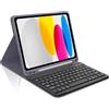 Occtingkind, Tastiera per iPad A16 2025 e iPad 10 Gen 2022, Custodia con Tastiera per iPad10.9/11, Cover Magnetica Staccabile Bluetooth Keyboard iPad10, Italiano Layout, USB C, Viola