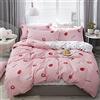 Loussiesd - Set copripiumino in stile bohémien esotico, set di biancheria da letto, copriletto decorativo in microfibra di poliestere, set di biancheria da letto con federe, con cerniera, colorato