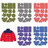 Visxcnu 5 PCS Toppe per Piumino, Patch di Riparazione in Nylon, Adesive Termoadesive per Tessuti, Riparazione Giacche, Ombrelli e Fori