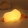 IHALO Papera Luce Notturna Bambini, Luce Silicone Notturna Per Animali Dimmerabile, LED Neonati Con Timer 15 Minuti Set di 7 Colori RGB, Controllo a Sfioramento, Ddatta Decorazione Della Stanza Regalo