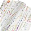 LUVDECO 20 Fogli Carta Velina di Floreale, 50 * 70cm Carta velina avvolgente di fiori selvatici, Decorazione di Carta velina artistica di lavande per DIY Artigianato Regali Floreale Festa Decorazione (A)