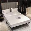 NEDLON Lenzuolo con Angoli in Seta di gelso con Fascia Elastica coprimaterasso Regolabile Antiscivolo per Letto Singolo Matrimoniale King Size