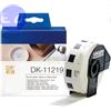 BROTHER COMPATIBILE BROTHER ROTOLO da 1200 ETICHETTE ROTONDE NERO su BIANCO Ø12mm COMPATIBILE - DK-11219