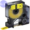 DYMO COMPATIBILE NASTRO IN VINILE 9mm x 5.5mt NERO su GIALLO COMPATIBILE Rhino 4200,5200,5000,6000 (18431) - S0718450