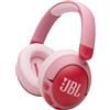 JBL Junior 470 NC Cuffie Over-Ear Bluetooth Wireless per Bambini, con Cancellazione Attiva del Rumore, Microfono Integrato, 50 Ore di Autonomia, Safe Sound, Limitatore Volume, Set Adesivi, Rosa
