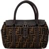Fendi Pre-Owned - Borsa a mano Selleria Linda mini con motivo Zucca 2000-2010 - Donna - tela/pelle di vitello - Taglia unica - Marrone