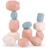 SUPERBE BEBE Giocattolo Montessori per impilare e ordinare per Bambini 3 Anni - attività e Sviluppo - Colori Pastello - Giochi educativi Montessori - Regalo di Compleanno