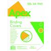 Fellowes 6501001 Copertine per Rilegatura Apex Delta, Formato A4, 230 g, Confezione da 100 Pezzi, Nero