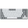 SATECHI SM1 Tastiera Meccanica 75%, Tastiera Bluetooth Retroilluminata, Tastiera Wireless Compatta 84 Tasti Tastiera Gaming per Mac e Windows - Grigio Chiaro/Bianco (Layout QWERTY Inglese Stati Uniti)