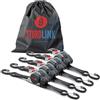 Sturdlink Cinghie a Cricchetto Automatiche con Ganci a S di Sicurezza 25mm 3m LC 300kg/600kg | Avvolgitore Automatico di Fettuccia | Cinghia Fissaggio per Rimorchio, Carrello Moto Quad Barca | EN12195-2