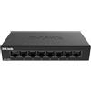 D-Link DGS-108GL Non gestito Gigabit Ethernet (10/100/1000) Nero