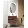 VISOBATH Mobile da bagno sotto lavabo VISOBATH Vision noce laminato opaco L 60 x H 55 x P 45 cm 2 cassetti, lavabo posizionabile centralmente non incluso