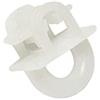 Gardinia Inserto Scorrevole a Incastro Maxi, con Alette, per binari e bastoni per Tende con Canale di Scorrimento 6 mm, 50 Pezzi, Plastica, Bianco