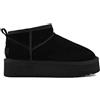 COLORS OF CALIFORNIA PLATFORM WINTER BOOT SUEDE YWPLA01 BLACK
