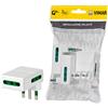 Vimar FP00311.B Adattatore multiplo salvaspazio SICURY 250 V~ 3 pezzi, spina 2P+T 16 A standard IT tipo S17, 3 Bpresa 2P+T 16 A IT tipo P17/11