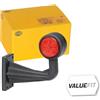 HELLA VALUEFIT 2XS 357 005-031 Luce permietrale, LED, 12/24V, curvato/piegato, Sx/Attacco laterale