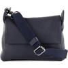 Mandarina Duck Borsa a Tracolla Blu (Dress Blue) Mellow Leather P10fzt93 23x18x3 (L x H x W)