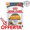 Royal Canin Cat Hair & Skin Care in Salsa Gravy - Bustina Da 85 Gr - CONFEZIONE RISPARMIO