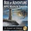 Loke Battlemats Box of Adventure RPG Maps & Tokens Coast of Dread