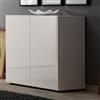 DEGHI Madia 90x79h cm bianco lucido con 2 ante - Macie
