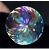 Glitzygems Quarzo mistico naturale rotondo 46,70 ct colore arcobaleno pietra preziosa ce...