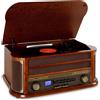 Belle Epoque 1908 - Impianto Stereo Retrò, Giradischi, Bluetooth, USB, Lettore C