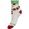 ONLY CHRISTMAS CHINELLE SOCK IN A BALL ACC ISLAND GREEN/SNOWMAN Calze Donna