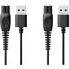 JZK 2 x 5 V 1 A, cavo di ricarica USB, cavo di alimentazione di ricambio per tagliabarba, caricabatterie, adattatore per rasoio Philips Norelco, One Blade QP2724 QP2720 QP2734