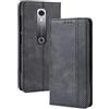 generale Compatibile con VODAFONE Smart N10 (VFD-630) Custodia Cover Case Stand Flip Magnete Interno Libro Gel Silicone TPU Protezione Portafoglio Eco Pelle Porta Carte (Nero)