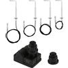 Hicello Piezo - Accenditore a gas, accenditore per barbecue a gas, accenditore a batteria, pulsante di accensione per barbecue con 4 elettrodi, per Blackstone 28 pollici propano Griddle