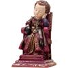 DRW Figura Bambino Gesù Seduto con Palla con Vestito Chiaro 8x8x15 cm