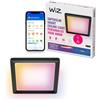 WiZ Smart Ceiling Panel Light - Design sottile e squadrato, dimensioni multiple, controllo vocale/app, programmazione, Google Home, Amazon Alexa e Apple HomeKit, illuminazione interna, nero/bianco