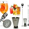 Generico Dosatore Misurino Doppio per Cocktail 25ml /50ml Stile Giapponese 2 Cucchiai Bar In Acciaio Inox Attrezzatura Per Bar,Discoteche,Party, Feste, Cocktail, Shaker (Argento)