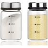 Aiareozy 2 pezzi Barattoli Spezie, Barattoli Portaspezie in Vetro Borosilicato, 150ml Contenitori Spezie, Barattoli Per Spezie con Coperchi Rotanti, per Cucina, per Cucina, Grigliate All'Aperto