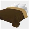 Corredocasa Trapunta 4 Stagioni Made in Italy Piumone Autunnale Invernale Imbottitura 340gr/mq Coperta in Morbida Microfibra di Poliestere Casa (Marrone/Beige, Singolo 160x260)