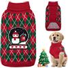 Nobleza - Maglioncino Cane Natale, Vestiti Gatto Cane, Natale Animale Domestico Costume, Pullover Autunnali per Cani, Maglia per Cani di Taglia Piccola o Media, M