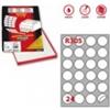 MARKIN Etichette permanenti rotonde Copiatabu R305 bianco Laser/inkjet - 24 et./foglio - cf. 100 fogli Markin Ø40 mm