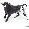Papo - Statuetta Toro Spagnolo Bianco e Nero Realistica - 3 Anni + - Collezione La Vita in Fattoria - Gioco Educativo Animali da Allevamento - Idea Regalo Giocattolo Bambina Bambino