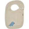 Sterntaler Bavaglino Dino Rexi - Bavaglino con graziosa applicazione, in spugna assorbente con fodera impermeabile - Bavaglino con chiusura a bottone, beige