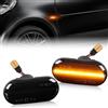 OZ-LAMPE Frecce Laterale a LED Anteriore per Smart Fortwo W453 C453 2014~, Indicatori di Direzione Laterale a LED Canbus, Nero 2 Pezzi