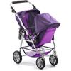 Bayer Chic 2000 689 25 Passeggino Tandem Buggy Vario per Bambole, colore Viola (Plum)