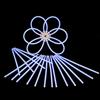 Decotrend-Line- Bracciali Braccialetti Luminosi Starlight Glow, Colore Bianco, 100108
