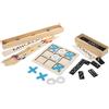 GICO Domino, Mikado e Tic Tac Toe - Set da Viaggio Con Tre Giochi Classici in Legno per Bambini e Adulti - 7966