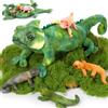 MorisMos 68cm Peluche Drago Barbuto Verde con Cuccioli Nella Pancia, Realistico Lucertola Giocattolo di Peluche Grande Morbido, Carino Regalo Natale per Bambini Ragazzi Compleanno Decorazioni Festa