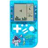 CZT Creativo trasparente piccolo Brick machine Console di gioco retrò Console di gioco portatile Puzzle interessante Regali per bambini Regali dello studente Console di gioco tascabile (Blue)