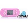 CZT Mini Console in mattoni Portachiavi creativo Retro Console blocco Zaino appeso gioielli con 26 giochi puzzle Regali per bambini Macchina portatile del gioco tascabile console di gioco (Rosa)