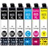 Kamo 603 XL Multipack Compatibile con Epson 603 603XL Cartuccia d'inchiostro, per Expression Home XP-2100 XP-3100 XP-2105 XP-2155 XP-3105 XP-3150 XP-4150, Workforce WF-2810 WF-2820 WF-2835 WF-2870
