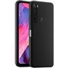 HULLIN Custodia per Telefono in Silicone Colorato, Adatta per Redmi Note 8T (6.3) - Nero