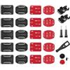 YHTSPORT Supporto Attacco Curvo e Piatto, 26 Pezzi Adesivo con 3M, Accessori per GoPro e Altre Action Cam Casco